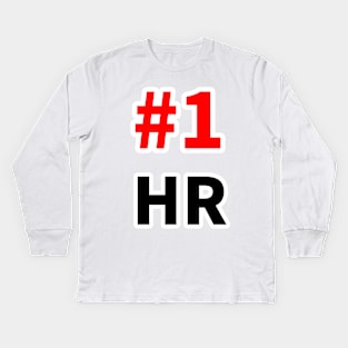 number one homerun Kids Long Sleeve T-Shirt